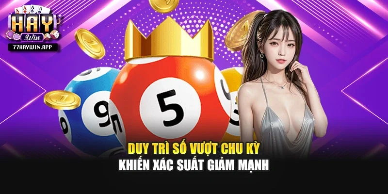 Duy trì số vượt chu kỳ khiến xác suất giảm mạnh