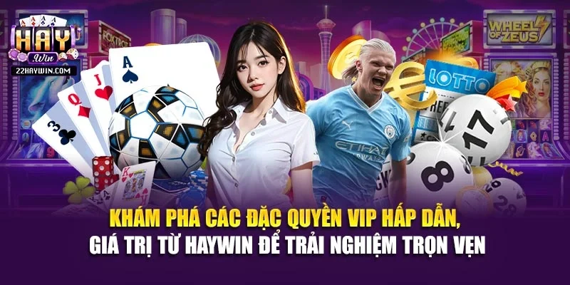 Khám phá các đặc quyền VIP hấp dẫn, giá trị từ Haywin để trải nghiệm trọn vẹn