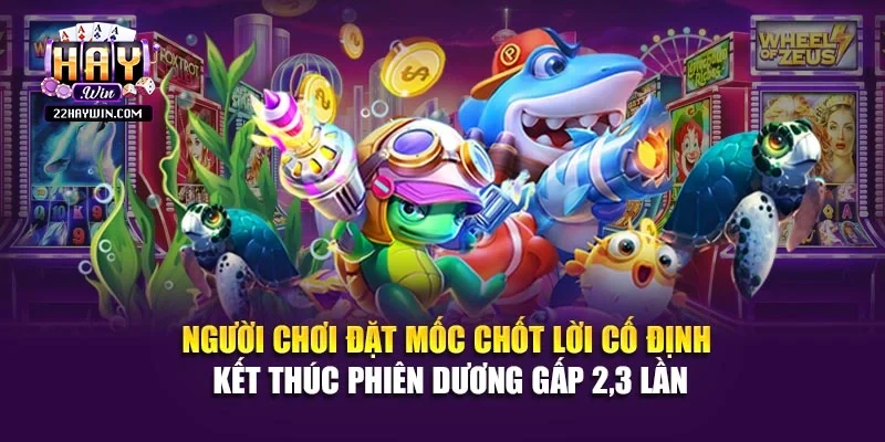 Người chơi đặt mốc chốt lời cố định kết thúc phiên dương gấp 2,3 lần