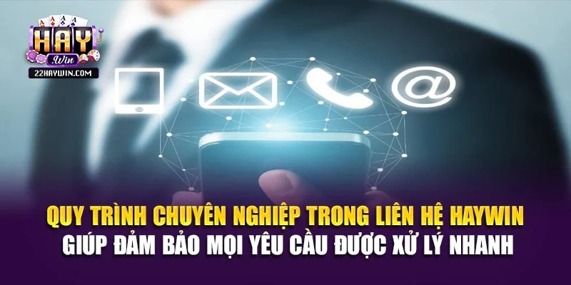 Quy trình chuyên nghiệp trong liên hệ Haywin giúp đảm bảo mọi yêu cầu được xử lý nhanh