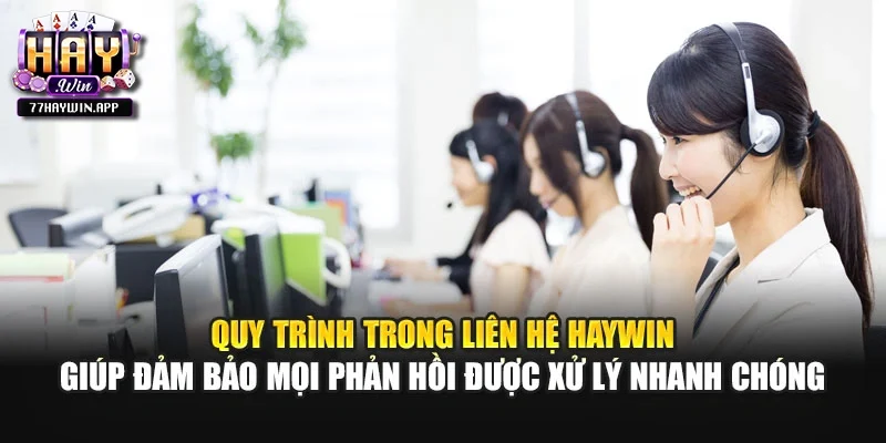 Quy trình trong liên hệ Haywin giúp đảm bảo mọi phản hồi được xử lý nhanh chóng